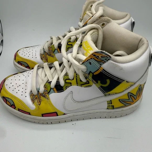 Nike SB De La Soul Dunk High Top Shoes Sneakers 2014 Size 4 GUC - Picture 3 of 13
